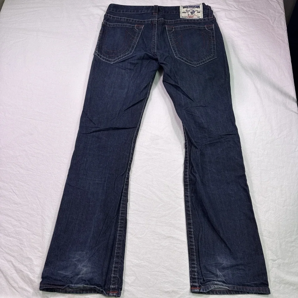 True Religion jeans Men's  33 Relaxed Straight  dark wash y2k no snap or flap